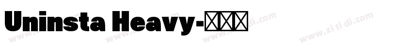 Uninsta Heavy字体转换